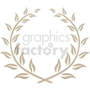 laurel wreath design vector clipart clipart. Commercial use image # 415008