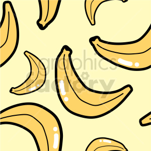 clipart - seamless banana background graphic.