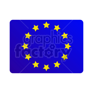 Flag of Europe vector clipart 09 .