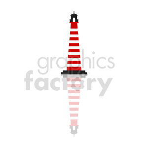lighthouse flat vector graphic clipart. Royalty-free image # 415725