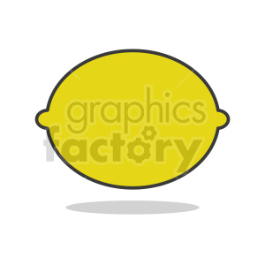 lemon outline vector clipart .