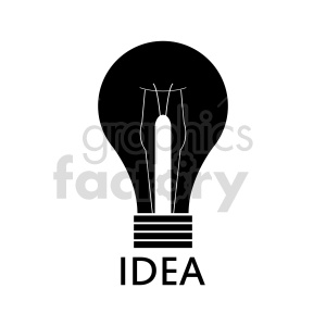 symbol idea lightbulb