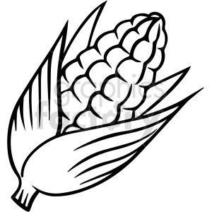black and white corn on cob clipart clipart. Commercial use image # 416917