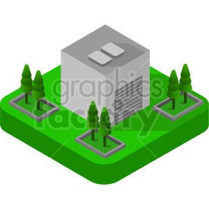 garage isometric vector clipart clipart. Royalty-free image # 417260