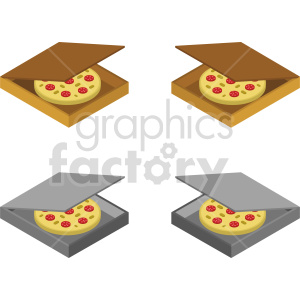 pizza bundle vector graphic clipart.