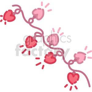 heart string party lights vector graphic clipart. Royalty-free image # 417495