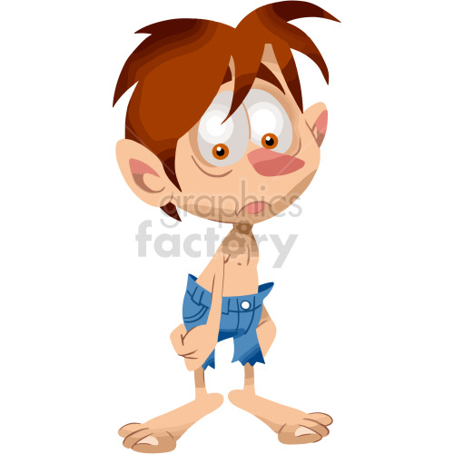 cartoon poor kid clipart clipart. Commercial use image # 417829