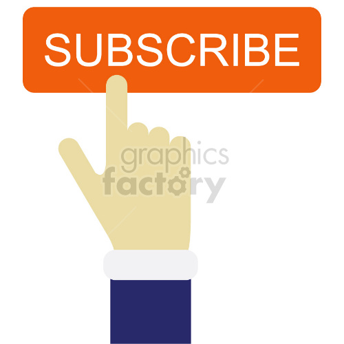 subscribe vector graphic clipart.
