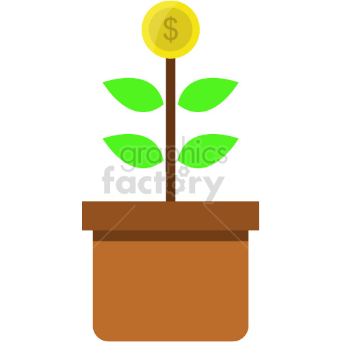 money tree vector graphic