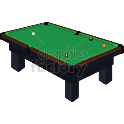 billiard pool table vector clipart