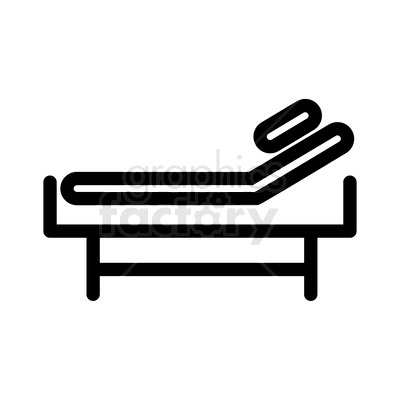 medical bed icon
