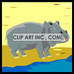 animated hippo animation. Royalty-free animation # 118956