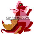   dragon dragons fantasy fiction castle  dragon024yy.gif Animations 2D Animals Dragons 