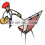   artist artists paint painter art  Artist001.gif Animations 2D Entertainment 