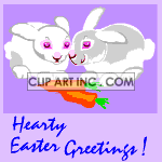 Animated Easter bunny Card animation. Royalty-free animation # 120398