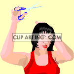 hairdressing_home_woman001aa clipart. Royalty-free image # 121294