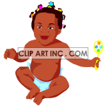   african american family baby babies rattle  people009.gif Animations 2D People 
