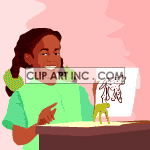  african american family girl girls art  people017.gif Animations 2D People 