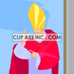 A catholic priest giving blessing clipart. Royalty-free image # 122763