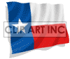 Animated Texas flag clipart. Royalty-free image # 123766