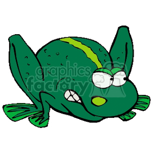 Angry cartoon frog clipart. Commercial use image # 129874