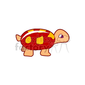 Cute little cartoon turtle clipart. Royalty-free image # 129959