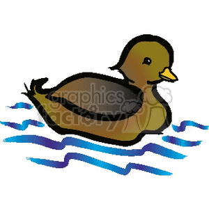  Brown baby duckling clipart. Royalty-free image # 130340
