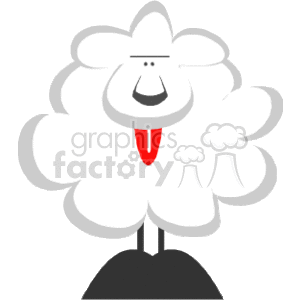 cartoon sheep clipart. Commercial use image # 132171