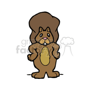 squirrelstanding clipart. Commercial use image # 133480