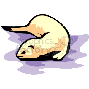 cream ermine clipart. Commercial use image # 133556