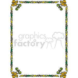 flower border frame clipart. Commercial use image # 133983