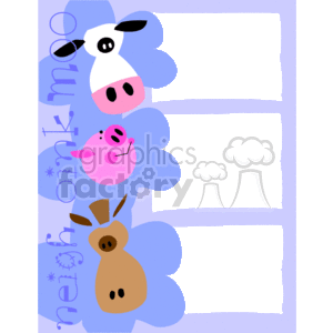 Farm Animal Frame clipart #134053 at Graphics Factory.
