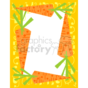   border borders frame frames food vegetable vegetables carrot carrots  yummy_carrots.gif Clip Art Borders Food 
