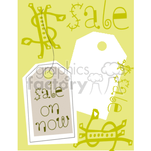 Sale tag photo frame clipart. Royalty-free image # 134233