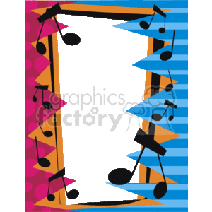 music_notes_0001 clipart. Commercial use image # 134238