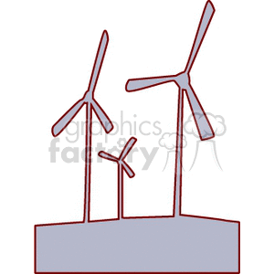   windmill fan  windfarm400.gif Clip Art Buildings 