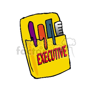 BUSINESSPOCKETPROTECTOR01 clipart. Royalty-free image # 134546