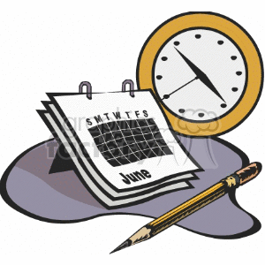   calendar calendars pencil time date schedule schedules pencils office business  Business058.gif Clip Art Business 