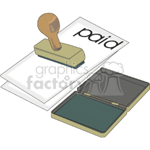   paid bill bills stamp stamped business utilities  Business068.gif Clip Art Business 