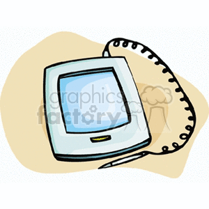 graphictablet clipart. Commercial use image # 135266