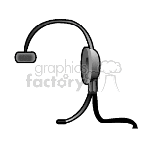   headset headphones phone phones telephone telephones  HEADSET01.gif Clip Art Business Phones 