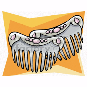 Hair comb clipart. Royalty-free image # 136880