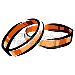 Two wedding rings clipart. Royalty-free image # 137131