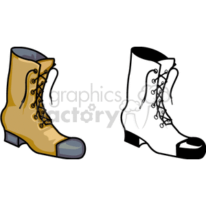   boot boots shoes shoe  BFM0102.gif Clip Art Clothing Shoes 