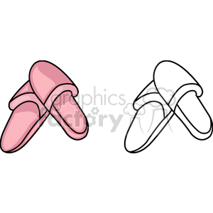   slipper slippers shoe shoes  PFM0130.gif Clip Art Clothing Shoes 