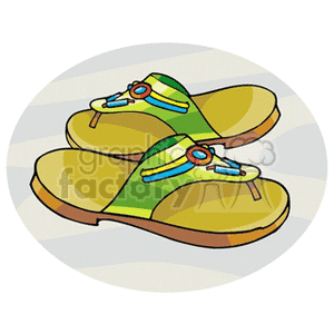 flipflops clipart. Commercial use image # 138217