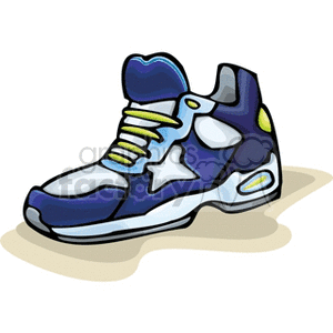 blue sneakers clipart. Commercial use image # 138238