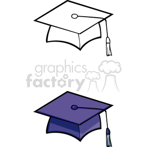graduation caps clipart. Commercial use image # 139498