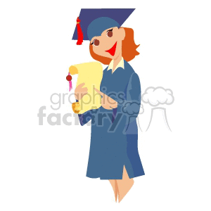 1004graduation030 clipart. Commercial use image # 139503