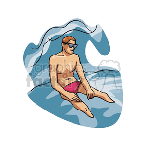 beachman clipart. Commercial use image # 139716
